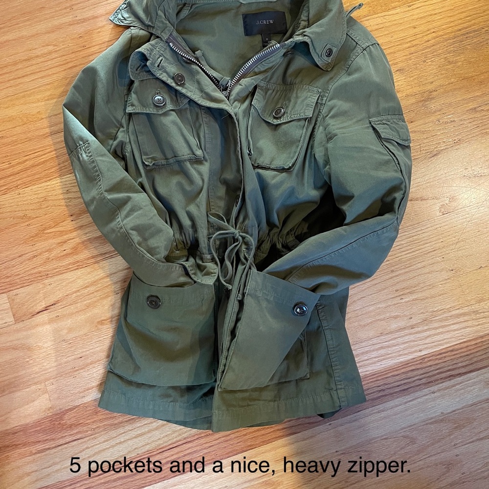 J. Crew Military Jacket with Hood